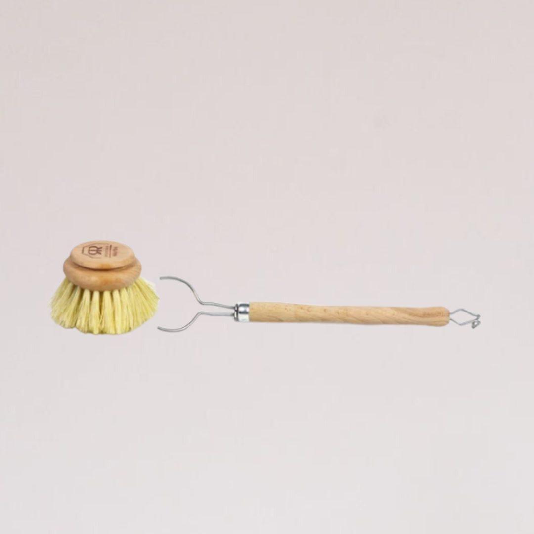 Long Handled Dish Brush w/Replaceable Head