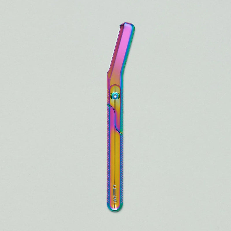 Leaf dermaplaner in the iridescent prism finish.