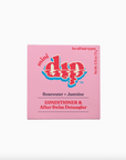 pink box of mini Dip rosewater conditioner bar on white background