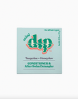 blue box of mini dip conditioner & and after swim detangler on white background