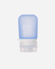Blue silicone cap on a white background