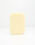 white lotion bar on white background