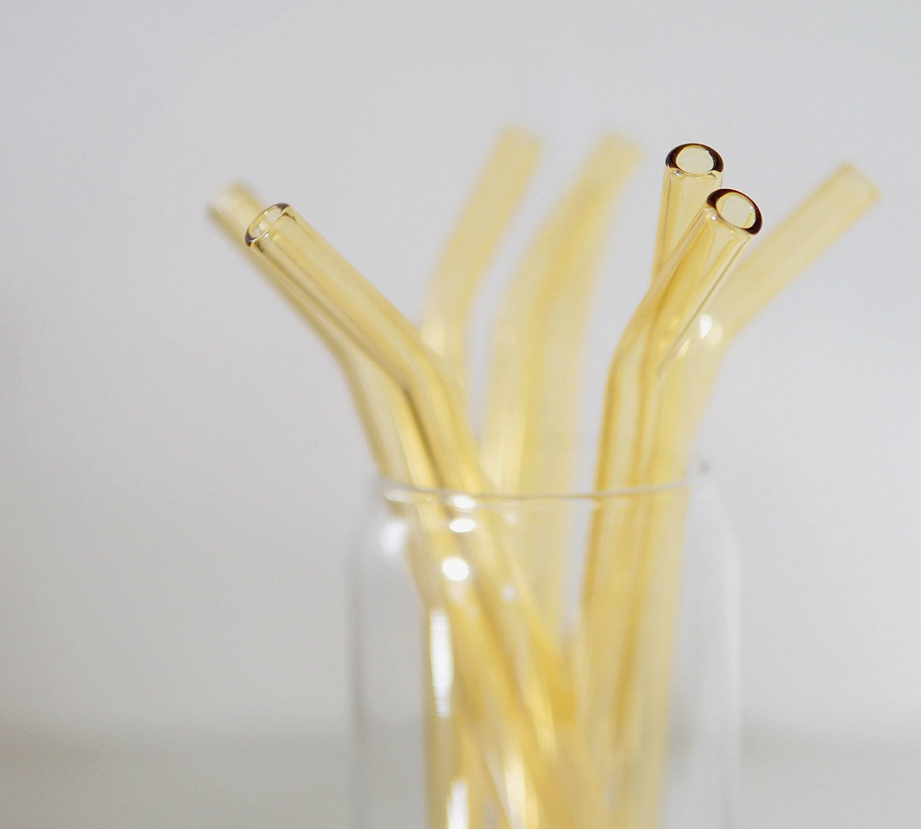 Glass Bent Straw