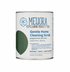A 12 oz can of Meliora Gentle Home Cleaning Scrub on a plain white background. The can features a white label with blue text and a green leaf graphic.