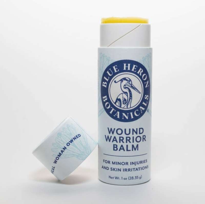 Blue Heron Botanicals Wound Warrior Balm on a white background