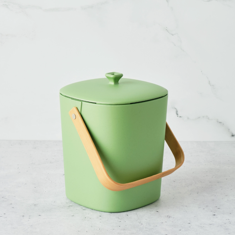 light green compost bin 