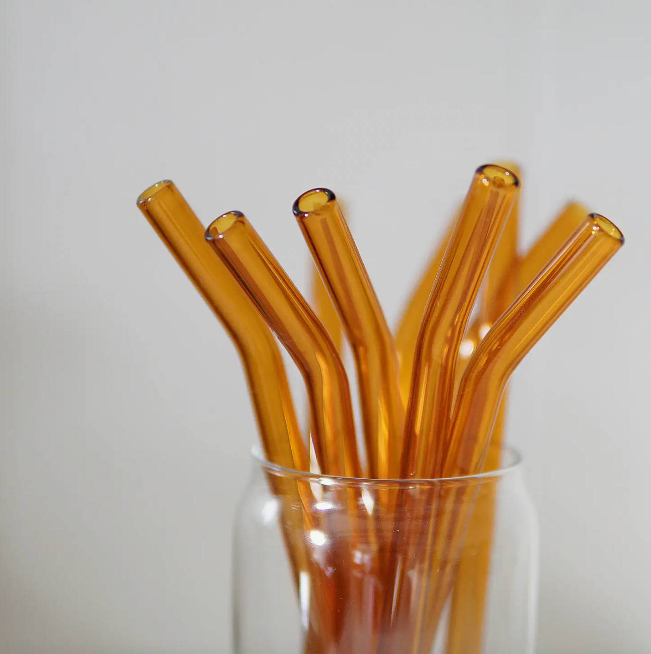 Glass Bent Straw