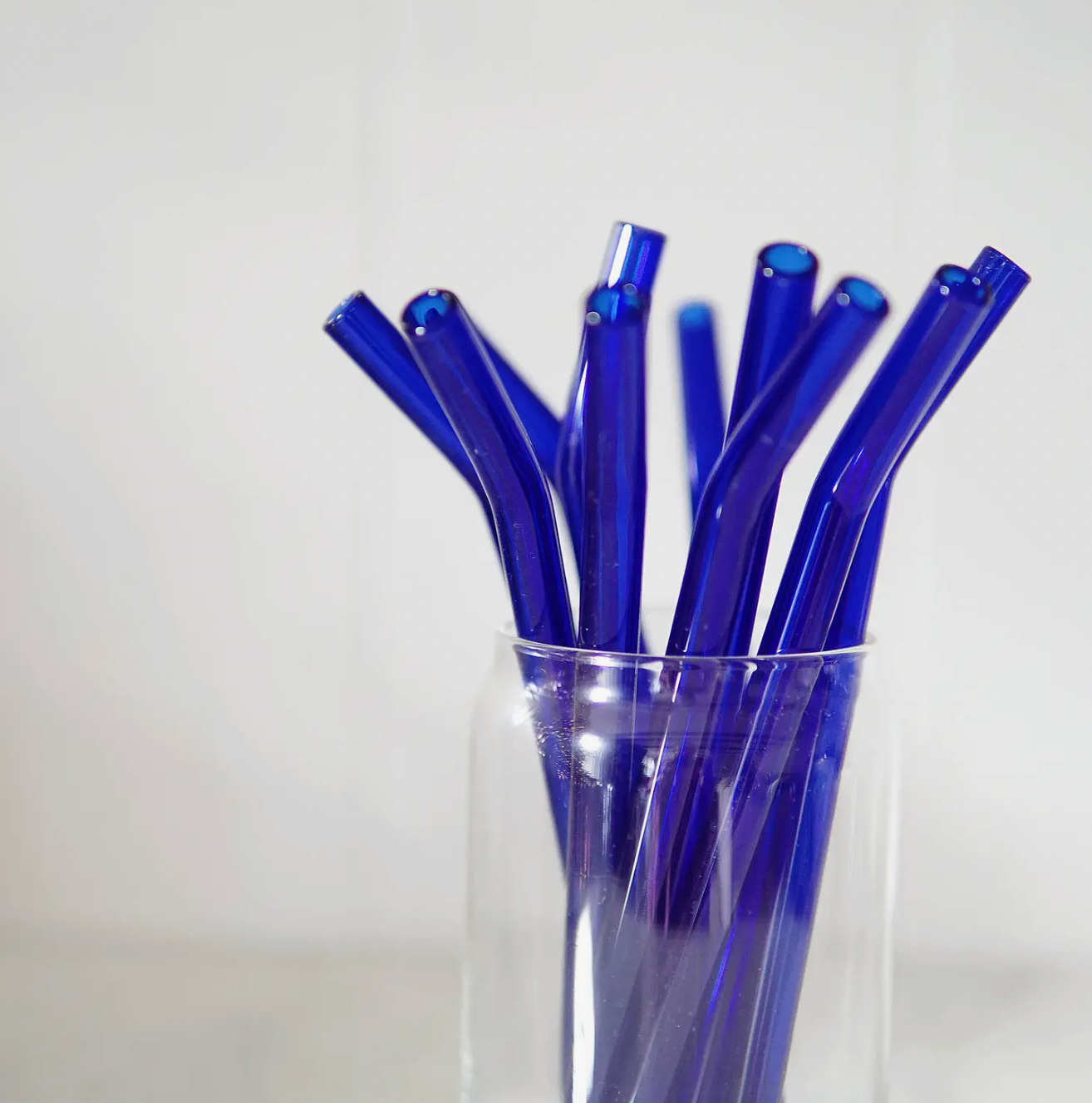 Glass Bent Straw