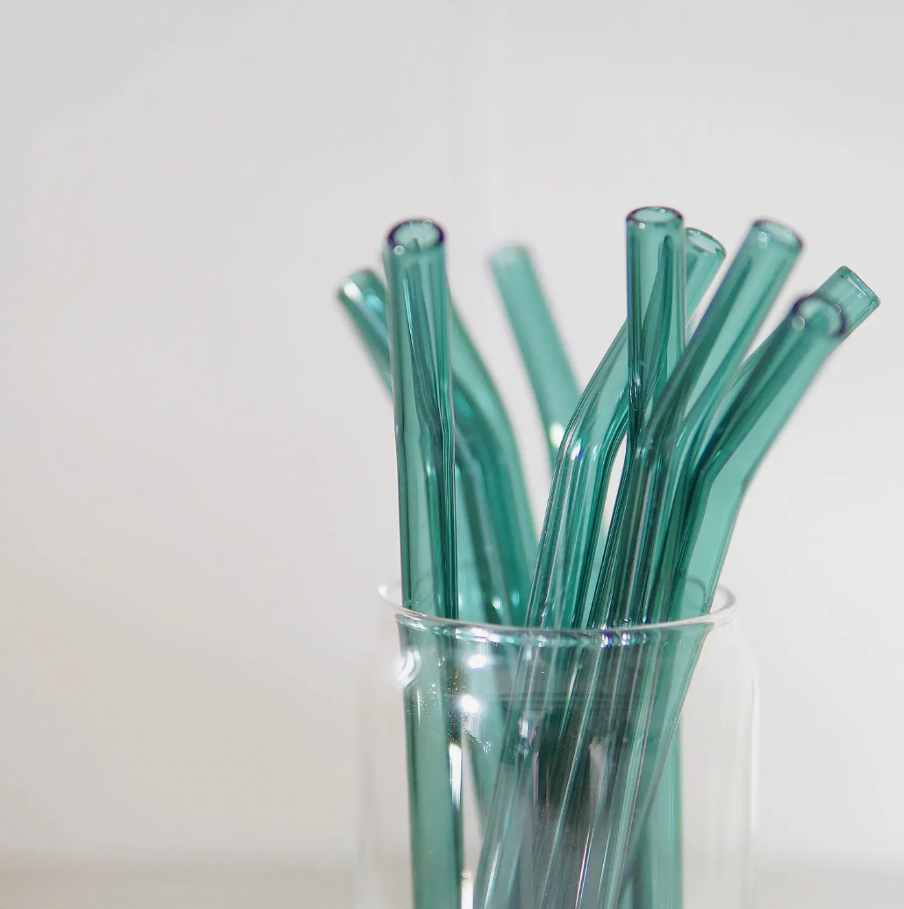 Glass Bent Straw