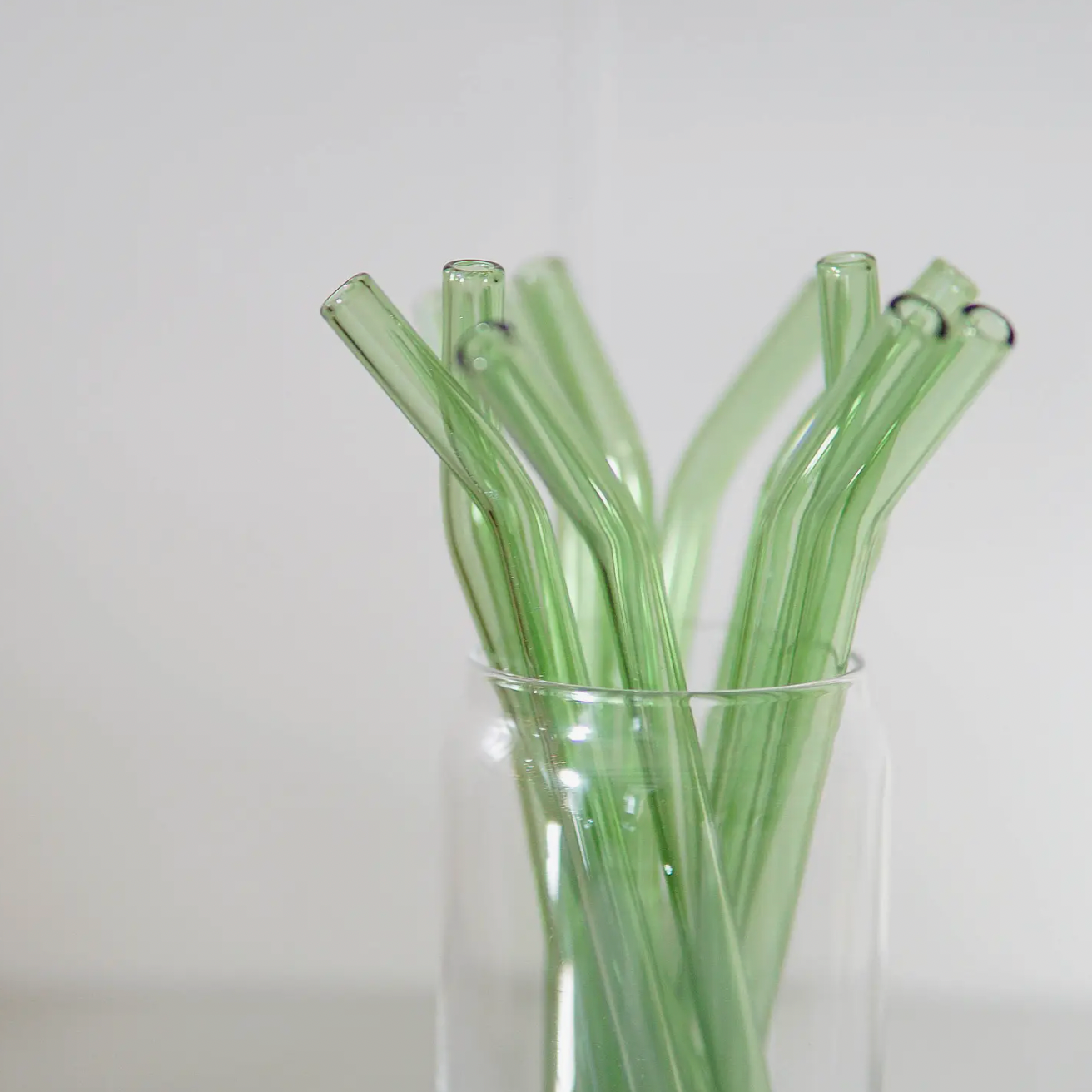 Glass Bent Straw