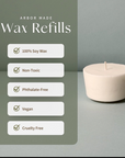 Arbor Made Candle Wax Refill